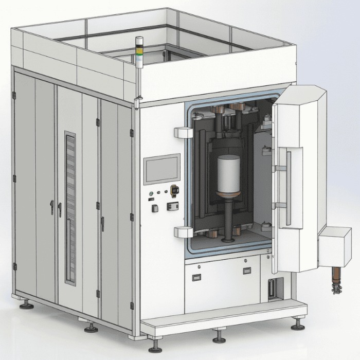 The appearance and key parameters of SiC crystal growth furnace