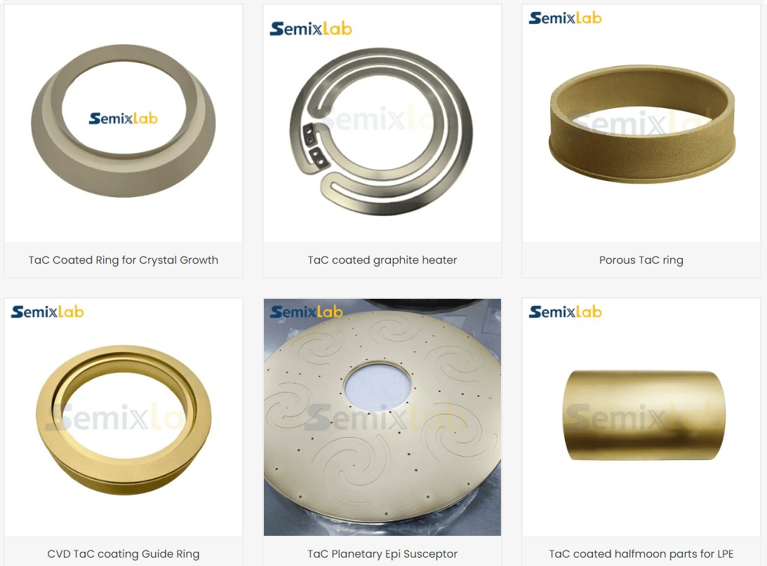 Semixlab CVD Tantalum Carbide (TaC) Coating Components