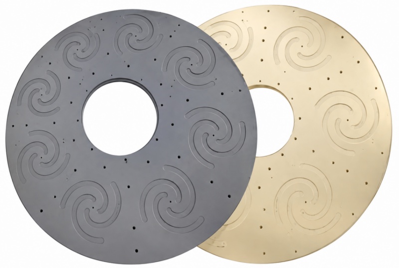 CVD SiC and TaC coated graphite components side-by-side temperature range comparison