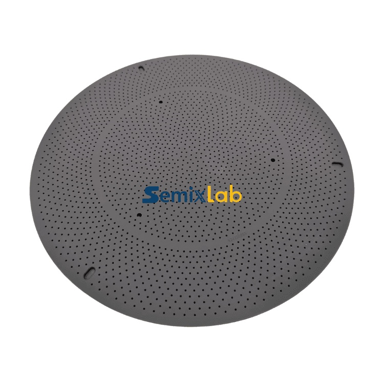 SiC coated porous graphite disk for Si epitaxy