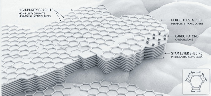 Atomic Structure of High-Purity Graphite