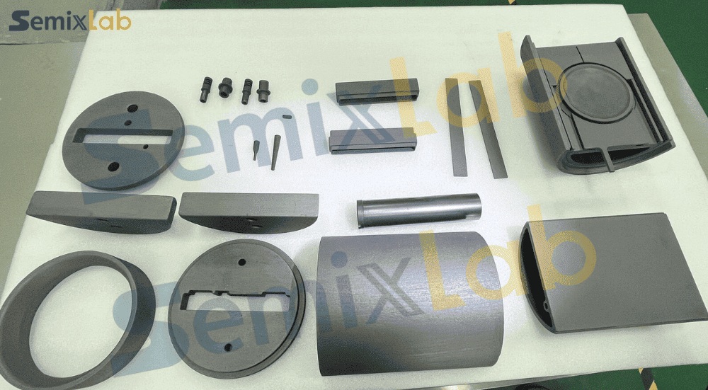 SiC coated halfmoon graphite components